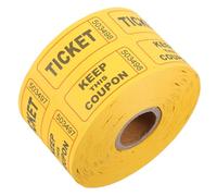 Amosfun Double Roll Raffle Tickets for Events with Perforated Stubs and Consecutive Numbers Tickets Per Roll for Sweepstakes Charity Auctions Classroom Rewards Door Prizes and Trade Shows