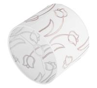 Amosfun Drum Cylinder Lampshade White Tc Fabric 2.8cm Fitter Universal Lamp Shade Replacement for Floor and Table Lamps Suitable for Living Room Bedroom Reading Areas