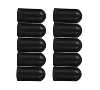 Amosfun Drumstick Tip Protectors Covers for Drum Stick Mute and Silicone Black 10pcs Drumming Accessories for Practice Sessions