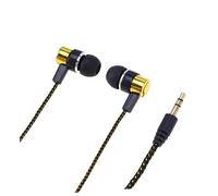 Amosfun -Ear Earphone 3.5Mm Plug Earphone with High Fidelity Copper Wire Never Fall out Free Calls Function for Performing on The Stage and Reading, Smooth Arc Design Immersive Audio