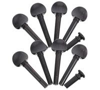 Amosfun Ebony Violin Pegs with Highly Accurate Pitch Adjustments and Universal Compatibility Black Wooden String Tuning Pegs for 4/4 Standard Sized Instruments for Violin Repair