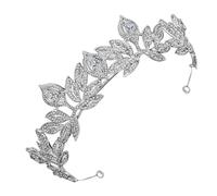 Amosfun Elegant Baroque Style Bridal Rhinestone Tiara Headband with Alloy Base, Fits Most Heads and Stays Firmly on Head, for Weddings, Parties, and Formal Wear
