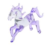 Amosfun Elegant Crystal Horse Ornament with Sophisticated Design, Realistic Desktop Figurine for Office Decoration and Gifting, Art Collectible with Symbolic Meaning