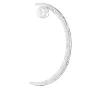 Amosfun Elegant Girls Hair Stick Moon Shape Hairpin with Smooth Metal and Luminous Pearl Finish, Suitable for Hairstyles, Hair Fork Accessory for Wash Face and Christmas