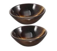 Amosfun Elegant Horn Bowl for Tea Salad Dessert Drink Role Play Decorative Serving Bowl for Home and Business