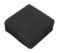 Amosfun Elegant Paper Napkins 50pcs and Neat Edges Black Disposable Beverage Napkins with Strong Absorbency for Bar Suitable for Parties and Graduations