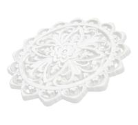 Amosfun Embossed Flower Wood Wall Art Panel 3d Wooden Wall Decor Rustic Farmhouse Decorative for Living Room