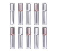 Amosfun Empty Refillable Lip Gloss Tubes Plastic Containers 10pcs for Professional Makeup Artists and Beginners with Wand Applicator, Prevents Wasting Remaining Lip Gloss