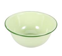 Amosfun Enamel Bowl 7 Inch Thickened Vintage Kitchen Basin with Rim Multi-Purpose Soup Mixing and Food Storage Enamelware for Household