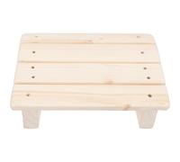 Amosfun Ergonomic Wooden Foot Rest Stool for Office and Home Use, Enhances Comfort with Convenient Storage, Synthetic Material Footstool Under Desk Relaxation and Support