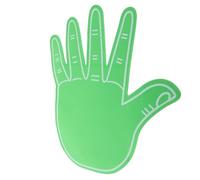 Amosfun Eva Foam Hand Glove Giant Five-finger Cheerleading Prop Green Cartoon Cheering Finger for Sports Events Party Celebration Supplies