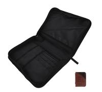 Amosfun Extra Large Bible Cover with Handle and Multiple Inner Pockets, Pu Leather Protective Carrying Case Sleeve for Bible and Books, for Church Service and Scripture Study