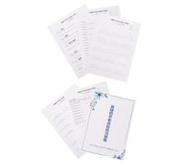 Amosfun Eyelash Extensions Practice Sheets Kit for Beginners with Realistic Paper Lash Training Guide and Lash Application Practice Sheets, Versatile Usage for Personal Learning or Beauty