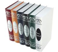 Amosfun Fake Books with Coated Paper Material, Retro Style Color Simulation Book Model 6pcs Adds Vintage Ambiance Color for Decoration Desktop Decoration and Photography Prop for Home