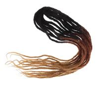 Amosfun Fake Braids Dreadlock Extensions 10 Pieces Crochet Braids Hair Extensions Fashionable Hair Wig Curly Texture for Black Women Hip Hop Style