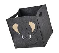 Amosfun Felt Storage Basket for Dirty Clothes Bedroom Laundry Hamper Toy Organizer Handles Felt Bin for Clothes and Storage