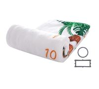 Amosfun Flannel Blanket White Monthly Milestone Blanket Newborn Photography Prop Shower Prop