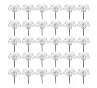 Amosfun Flower Push Pins Photo Display with Reusable Reusable Reusable Reusable Reusable Reusable Plastic Material 200pcs Lightweight and Portable Thumb Tacks for Bulletin Board, Posters