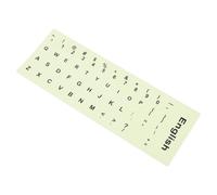 Amosfun Fluorescent Letter Keyboard Stickers English Alphabet Decal for Laptop and Desktop Computer Backlit Typing at Night