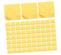 Amosfun Foil Candy Wrappers, 100pcs 20x20cm Golden Foil Candy Wrappers Square Aluminum Foil Paper, Sugar Tin Foil Packing Wrappers for DIY Candy Chocolate Packaging