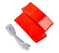 Amosfun Food Grade Heat Resistant Sausage Casing with String Plastic Hot Dog Casing for Homemade Sausage Making for Family DIY and Breakfast Links