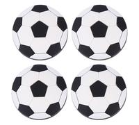 Amosfun Football Door Knobs 4Pcs Plastic Soccer Ball Pull Handles with Nails for Boys and Wardrobe Drawer Multipurpose Furniture Grip