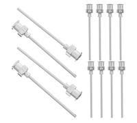 Amosfun G Stainless Steel Dispensing Tips and Precision Tapered Needle Tip Extended Shaft 12pcs with Luer Lock for Clean Consistent Flow, Optimized for Ink and Glue in Laboratory and Ink