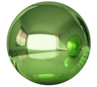 Amosfun Garden Gazing Ball, 18cm Stainless Steel Mirror Balls for Outdoor Decoration, Reflective Sphere Mirror Polished Hollow Gazing Globe(Green)