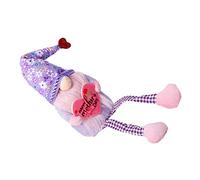 Amosfun Gnome Doll Ornament Mothers Day Decorative Heart Pattern Cloth Gnome Mum Table Decor