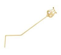 Amosfun Golden Lyre Clip for Wind Instrument, Iron Folding Spring Clamp Music Holder, Portable Band Sheet Music Clip for Marching and Band Practice