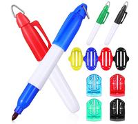 Amosfun Golf Ball Alignment Marker Tool Portable Plastic Drawing Marking Tool for Golf Balls Easy to Carry with Three-line Design Suitable for Beginners and Professionals Can be Put