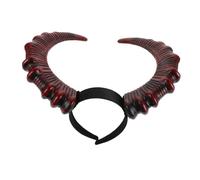 Amosfun Gothic RAM Horns Headband Stylish Animal Costume Accessory for Halloween Parties Cosplay Events and Stage Performances Adorably Spooky Goat Horns for All Ages