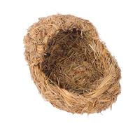 Amosfun Grass Woven House for Cats and Small Animals Simple Cat Bed Sleeping Bed for Rabbits and Hamsters Provides Cozy Nest for Indoor Use