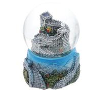 Amosfun Great Wall of China Snowglobe Resin Crystal Ball Ornament Vivid Design Home Decor Random Style