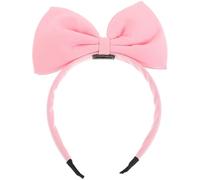 Amosfun Hairband Big Bow All-match Cloth Material with Fine Workmanship Hair Hoop Headband Pink Bow Chic and Adorable Style for Women for Daily Use and Engagement