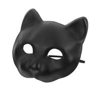 Amosfun Half Panther Mask for Masquerade Party Cosplay Intricately Crafted Animal Face Cover Comfortable Unique Design for Halloween Carnivals and Costume Events