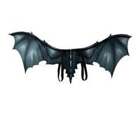 AMOSFUN Halloween Dragon Wings Vampire Bat Wings Cosplay Costume Accessory Performance Prop Decoration Stage Fleece Props for Adults