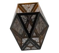 Amosfun Halloween Hollow Metal Lampshade Spider Web Design Black Light Cover Replacement for Ceiling Lights Indoor Outdoor Table Decor with Easy Installation and Efficient Heat Dissipation