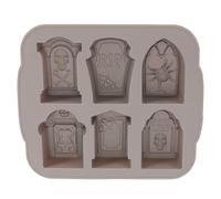 Amosfun Halloween Tombstone Silicone Ice Cube Chocolate Mold