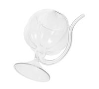 Amosfun Halloween Vampire Wine Glass with Integrated Straw Spill Stable Base Creative Pumpkin Shape for Juice Cocktails Bars Home Parties Unique Sipping Experience and Barware
