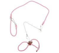 Amosfun Hamster Leash Harness for Small Pets with Supple round Rope and Metal Clips, Reusable and Anti-bite Design for Daily Walks and Outdoor Activities with Rabbits
