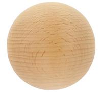 Amosfun Hand-Painted Decorative Balls DIY Craft 70mm Unfinished Wooden Balls for Painting Centerpiece Decor Suitable for Home or Office