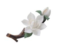 Amosfun Handmade Ceramic Incense Stick Holder with Stable Base for Home Office Meditation Artistic Floral Design Decorative Censer Ornament Unique Cute Incense Holder Gift
