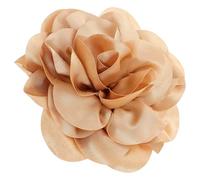 Amosfun Handmade Extra Large Fabric Rose Flower Brooch Pin 19cm Yellow Lapel Pin for Women’s Dresses Suit Dance Dress Accessories