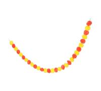 Amosfun Handmade Vibrant Artificial Marigold Garland for Diwali Wedding Party Decoration Fade-resistant Plastic Flower Garland for Home Day Dead Festival Mantle and Wall Hanging