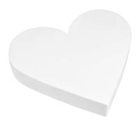 Amosfun Heart Shaped Fake Model Cake Embryo Model 12x2.76' Foam Polystyrene Realistic Cake Craft Dummy Consistent Shape and Detail Romantic Style for Valentine’s Day Party and Birthday