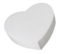 Amosfun Heart Shaped Fake Model Cake Modeling Dummy 12x3.94' Polystyrene Foam Realistic Cake Craft Romantic Design for Valentine’s Day Home Baking and Bakery Decorating Practice