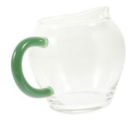 Amosfun Heat-Resistant Glass Tea Pitcher Transparent Gravy Boat Thickened Glass for Sauce and Juice Serving Suitable for Hot and Cold Liquids Kitchen Tableware Accessory