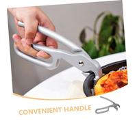 Amosfun Heat Resistant Pizza Pan Gripper Clip for Oven Baking Ergonomic Anti-Scald Plate Clamp Tong for Hot Pans Stone Pots Teppanyaki and Multi-Purpose Cooking Lightweight and Kitchen