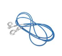Amosfun Heavy Duty Car Tow Strap 3 Ton 4 Meter Steel Wire Rope with Hooks for Emergency Towing and Vehicle Recovery on Trucks and Trailers